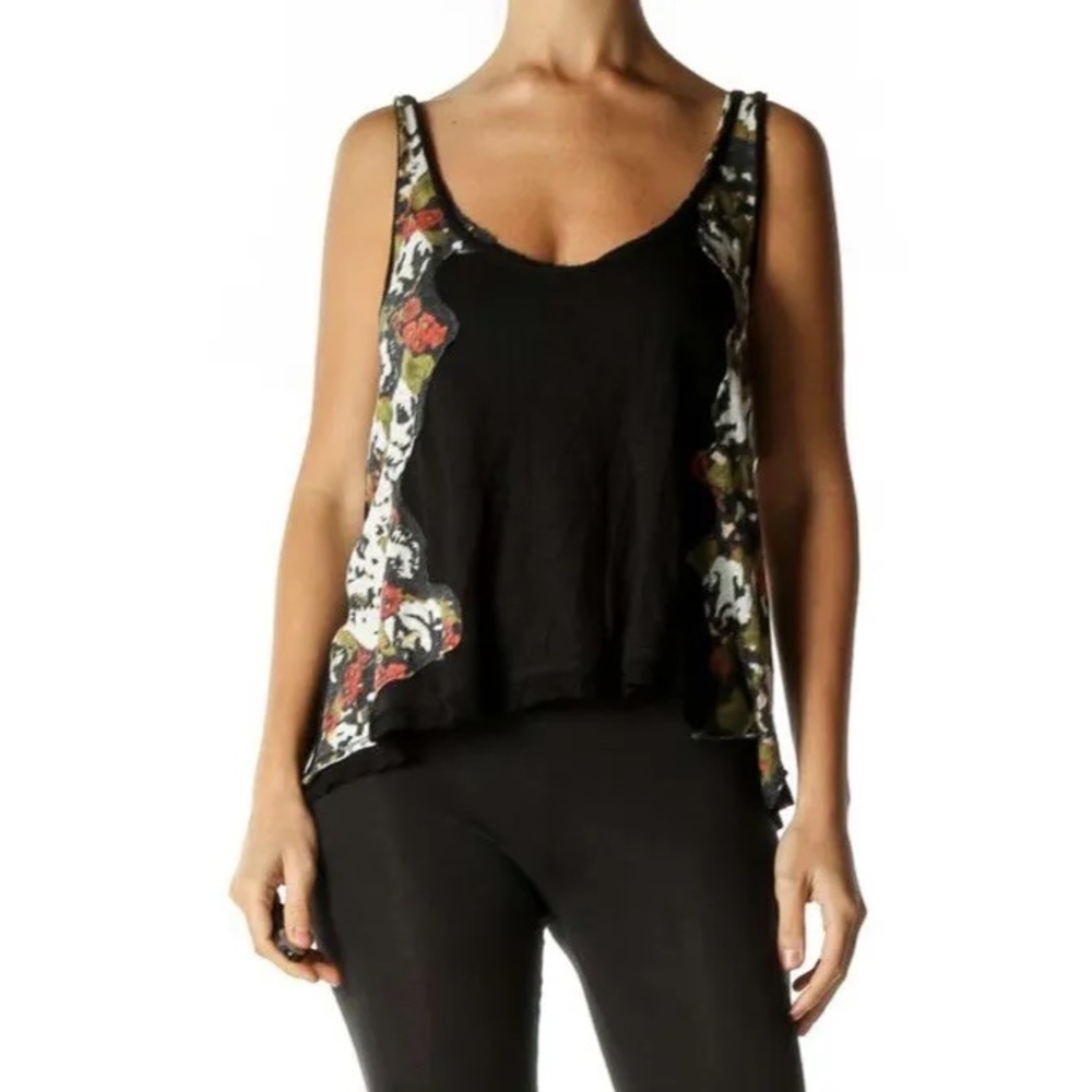 Free People We the Free Wear All Day Tank Top Floral Print Size XS